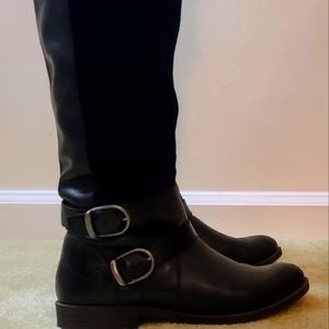 7.5 Lucky Brand knee-high black leather boots